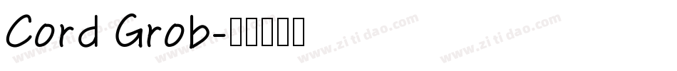 Cord Grob字体转换